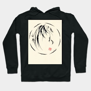 "Beauty" sumie ink brush pen painting Hoodie